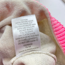 Load image into Gallery viewer, Girls Tutus &amp; Tambourines, knitted cotton dress, rainbow, FUC, size 5, L: 55cm