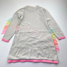 Load image into Gallery viewer, Girls Tutus &amp; Tambourines, knitted cotton dress, rainbow, FUC, size 5, L: 55cm