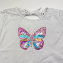 Load image into Gallery viewer, Girls KID, cotton tee / top, sequin butterfly, FUC, size 2,  