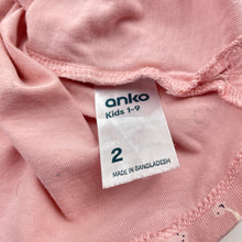 Load image into Gallery viewer, Girls Anko, pink cotton tee / top, dogs, FUC, size 2,  