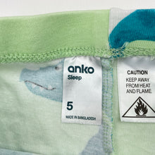 Load image into Gallery viewer, Unisex Anko, lightweight pyjama shorts, dinosaurs, EUC, size 5,  