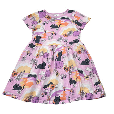 Girls Target, cotton Halloween dress, marks on front, FUC, size 3, L: 50cm