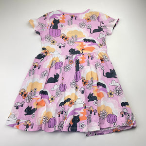 Girls Target, cotton Halloween dress, marks on front, FUC, size 3, L: 50cm