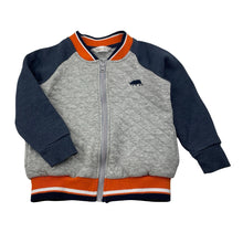 Load image into Gallery viewer, Boys Ollies Place, quilted cotton zip up sweater, marks lower front, FUC, size 1,  