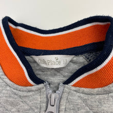 Load image into Gallery viewer, Boys Ollies Place, quilted cotton zip up sweater, marks lower front, FUC, size 1,  
