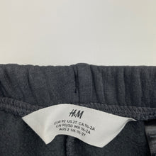 Load image into Gallery viewer, Boys H&amp;M, grey fleece lined track pants, elasticated, Inside leg: 31cm, GUC, size 2,  