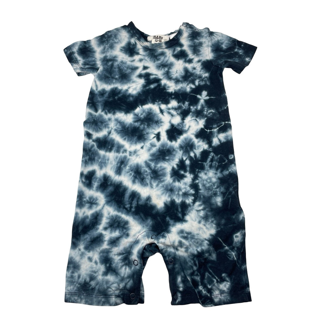 Unisex Cotton On, stretchy tie dyed romper, FUC, size 1,  