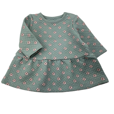 Girls C&A, floral lightly quilted long sleeve top, GUC, size 0000,  