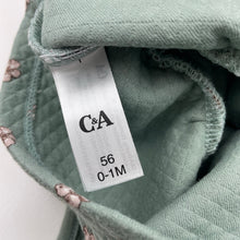 Load image into Gallery viewer, Girls C&amp;A, floral lightly quilted long sleeve top, GUC, size 0000,  
