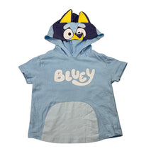 Load image into Gallery viewer, Unisex Bluey, cotton hooded tee / top, GUC, size 1,  