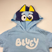 Load image into Gallery viewer, Unisex Bluey, cotton hooded tee / top, GUC, size 1,  