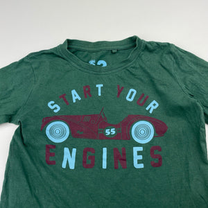 Boys Cotton On, green cotton long sleeve tee / top, GUC, size 3,  