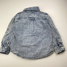 Load image into Gallery viewer, Boys Cotton On, denim long sleeve shirt, poppers, GUC, size 3,  