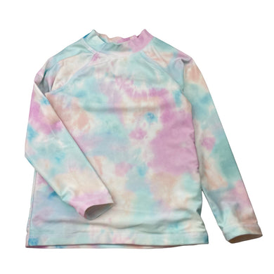 Girls Anko, tie dyed long sleeve rashie / swim top, EUC, size 5,  