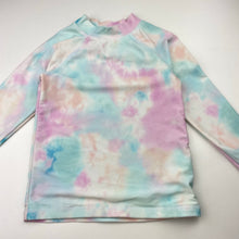 Load image into Gallery viewer, Girls Anko, tie dyed long sleeve rashie / swim top, EUC, size 5,  