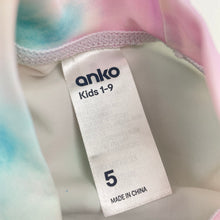 Load image into Gallery viewer, Girls Anko, tie dyed long sleeve rashie / swim top, EUC, size 5,  