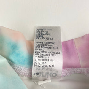 Girls Anko, tie dyed long sleeve rashie / swim top, EUC, size 5,  