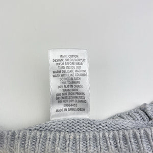 Girls Target, knitted cotton sweater / jumper, cat, FUC, size 3,  
