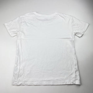 Unisex Anko, white cotton tee / top, FUC, size 9,  