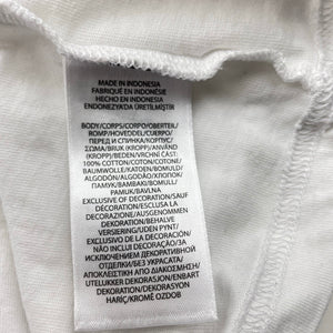 Boys Polo Ralph Lauren, white cotton tee / top, large pony, light marks, FUC, size 7,  
