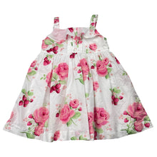 Load image into Gallery viewer, Girls JANIE &amp; JACK, lined lightweight floral cotton dress, FUC, size 0, L: 43cm
