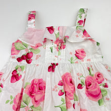 Load image into Gallery viewer, Girls JANIE &amp; JACK, lined lightweight floral cotton dress, FUC, size 0, L: 43cm