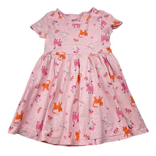 Load image into Gallery viewer, Girls Anko, cotton casual dress, cats, FUC, size 4, L: 51cm