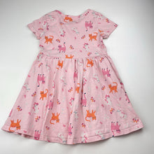 Load image into Gallery viewer, Girls Anko, cotton casual dress, cats, FUC, size 4, L: 51cm