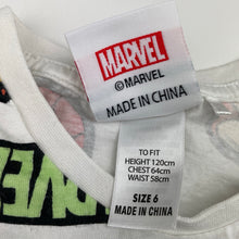 Load image into Gallery viewer, Boys Marvel, superhero cotton tee / top, FUC, size 6,  