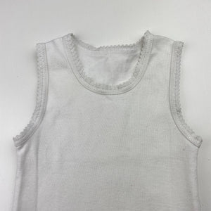 Unisex Marquise, cotton singlet top, FUC, size 00,  