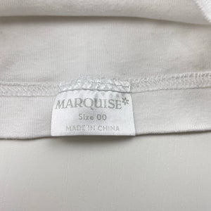 Unisex Marquise, cotton singlet top, FUC, size 00,  
