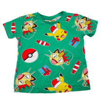 Load image into Gallery viewer, Unisex Nintendo, Pokemon Christmas cotton tee / top, FUC, size 4,  