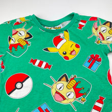 Load image into Gallery viewer, Unisex Nintendo, Pokemon Christmas cotton tee / top, FUC, size 4,  