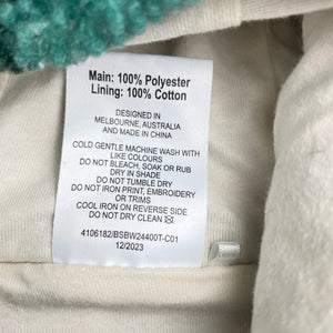 Boys Sprout, cotton lined boucle hooded jacket, EUC, size 2,  