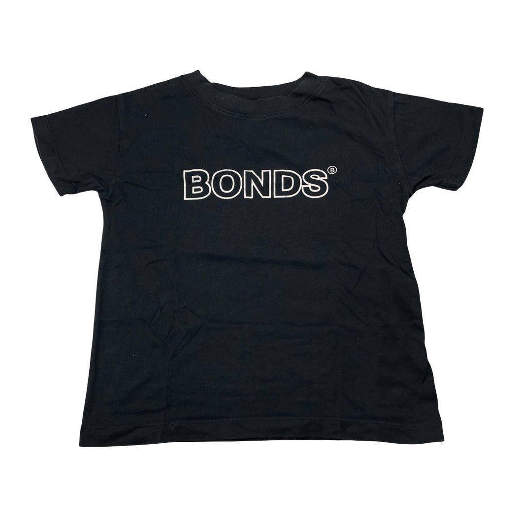 Unisex Bonds, black Australian cotton tee / top, GUC, size 5,  