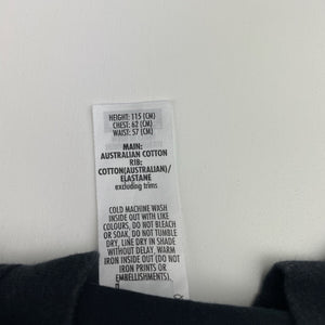 Unisex Bonds, black Australian cotton tee / top, GUC, size 5,  