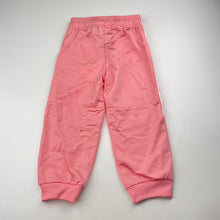 Load image into Gallery viewer, Girls Adidas, pink track pants, elasticated, Inside leg: 32cm, EUC, size 2,  