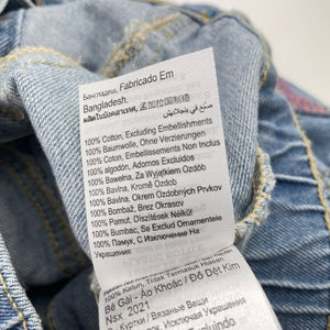 Girls Cotton On, embroidered denim jacket, GUC, size 2,  