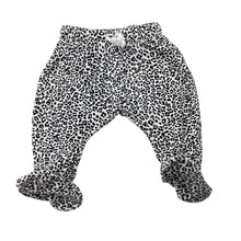 Load image into Gallery viewer, Unisex Seed, stretchy animal print footed leggings / bottoms, GUC, size 0000,  