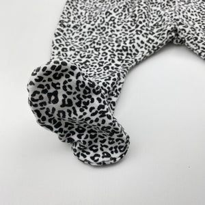 Unisex Seed, stretchy animal print footed leggings / bottoms, GUC, size 0000,  