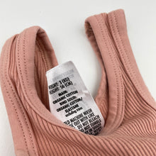 Load image into Gallery viewer, Girls Bonds, ribbed organic cotton singletsuit / romper, EUC, size 0000,  