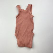 Load image into Gallery viewer, Girls Bonds, ribbed organic cotton singletsuit / romper, EUC, size 0000,  