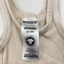 Load image into Gallery viewer, Unisex Bonds, ribbed organic cotton singletsuit / romper, EUC, size 0000,  