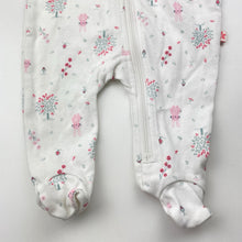 Load image into Gallery viewer, Girls Marquise, cotton zip coverall / romper, rabbits, EUC, size 0000,  