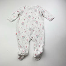 Load image into Gallery viewer, Girls Marquise, cotton zip coverall / romper, rabbits, EUC, size 0000,  
