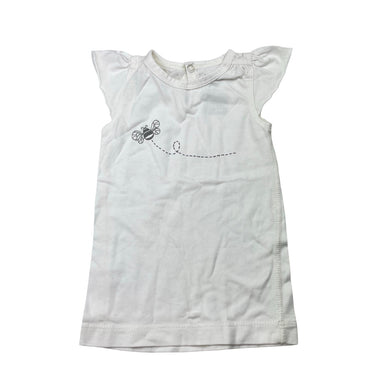 Girls Sapling, organic cotton tee / top, bee, EUC, size 000,  