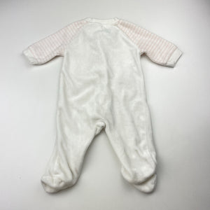 Girls Anko, soft velour zip coverall / romper, EUC, size 0000,  