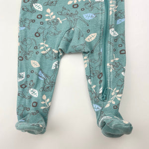 Girls DIsney, stretchy zip coverall / romper, GUC, size 00,  