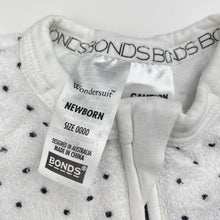 Load image into Gallery viewer, Unisex Bonds, terry zip wondersuit / zippy / romper, FUC, size 0000,  