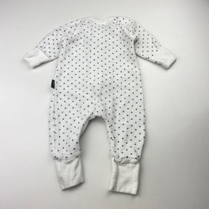Unisex Bonds, terry zip wondersuit / zippy / romper, FUC, size 0000,  